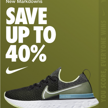 Nike giảm giá tới 40%